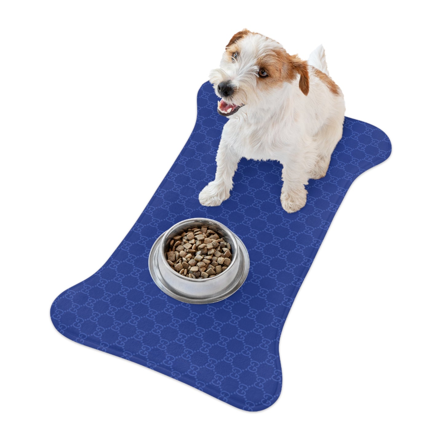 Blue Gucci Pet Feeding Mats