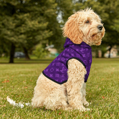 Purple Louis Vuitton Pet Hoodie