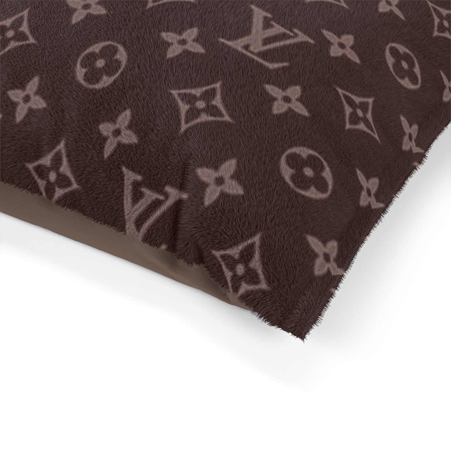 Brown Louis Vuitton Pet Bed