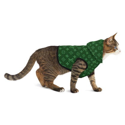 Green Louis Vuitton Pet Hoodie