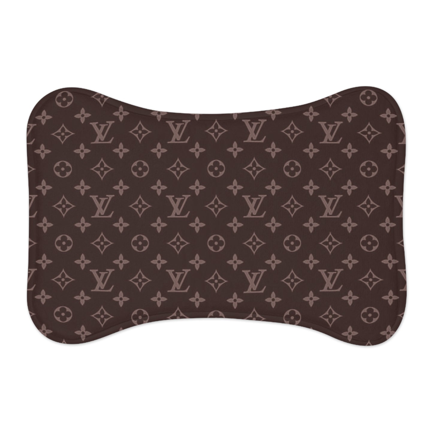 Brown Louis Vuitton Pet Feeding Mats