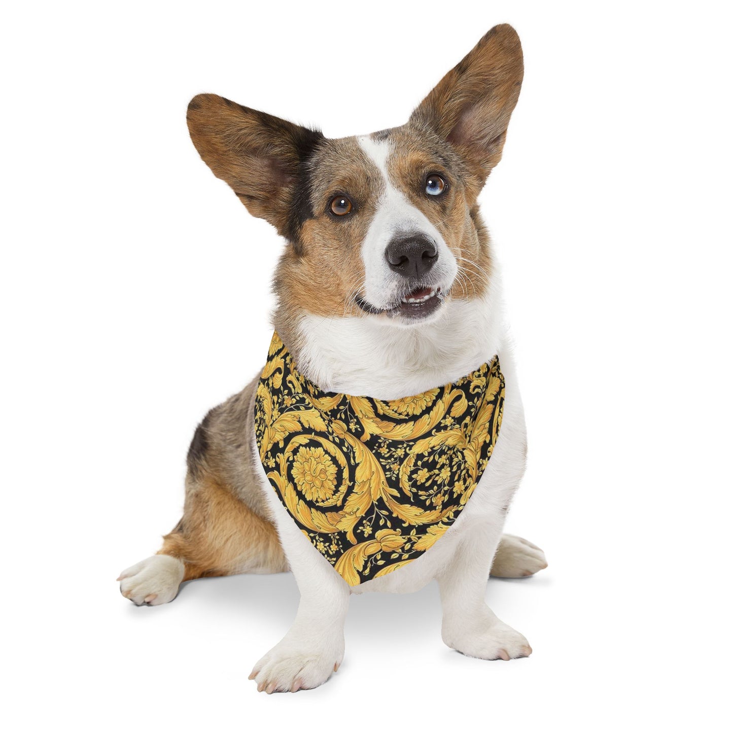 Versace Flower Pet Bandana Collar