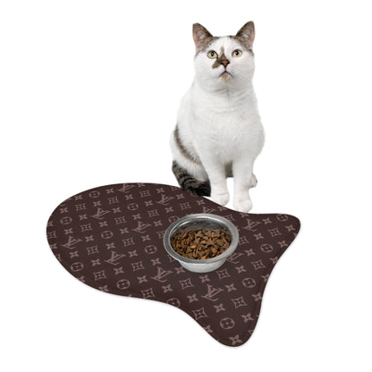 Brown Louis Vuitton Pet Feeding Mats