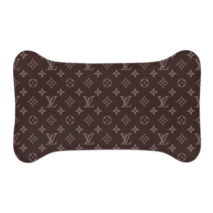 Brown Louis Vuitton Pet Feeding Mats