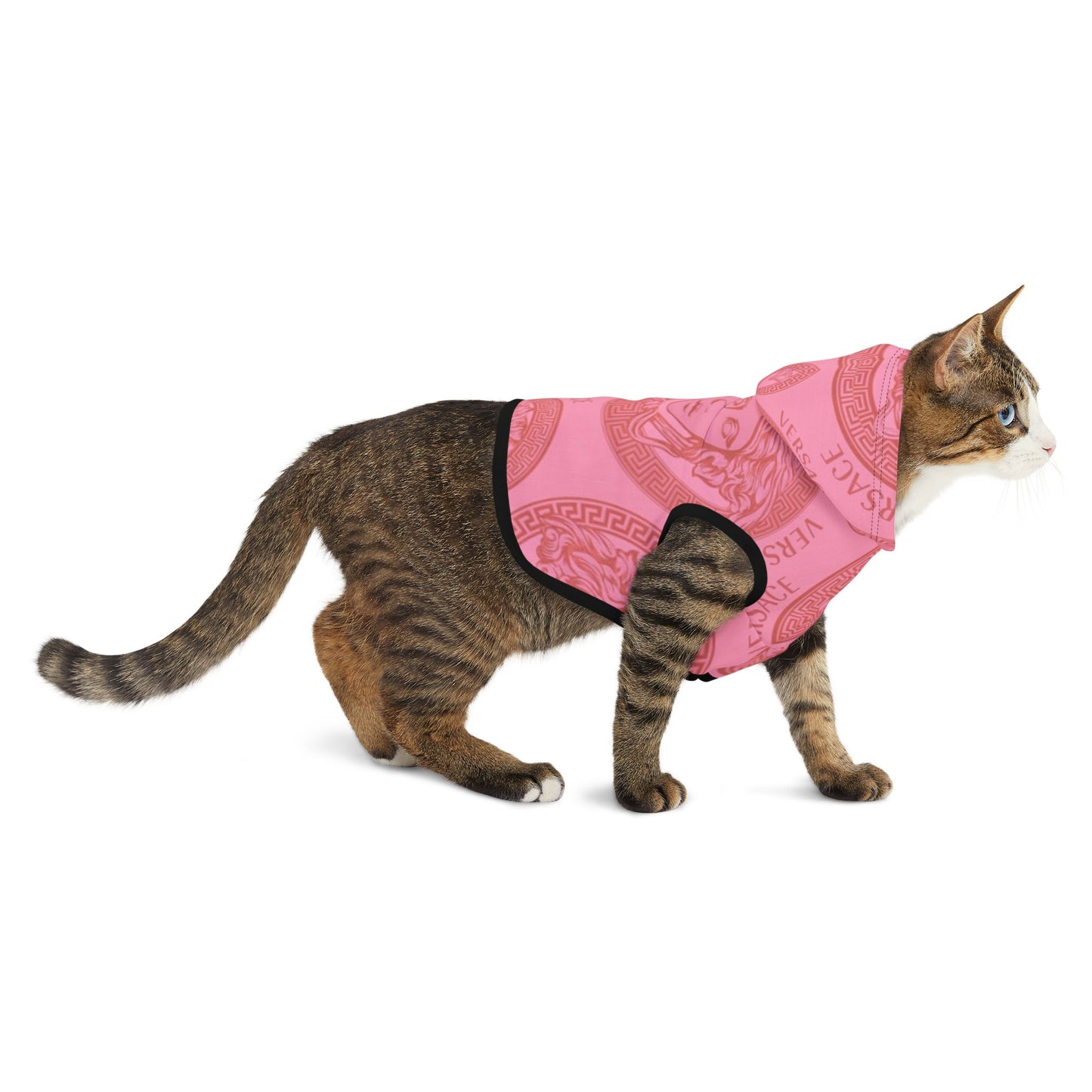 Pink Versace Pet Hoodie