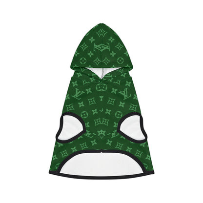 Green Louis Vuitton Pet Hoodie