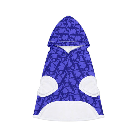 Blue Dior Pet Hoodie