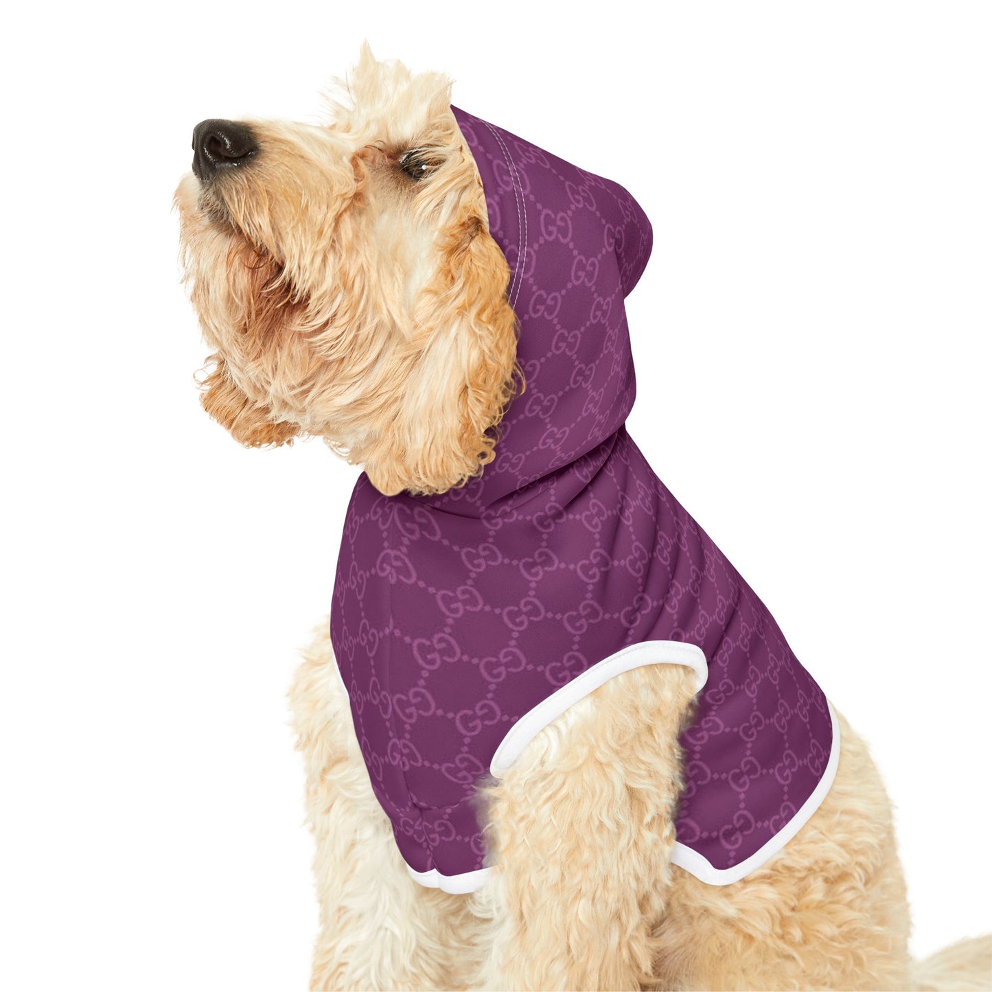 Purple Gucci Pet Hoodie