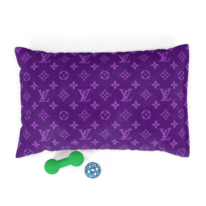 Purple Louis Vuitton Pet Bed