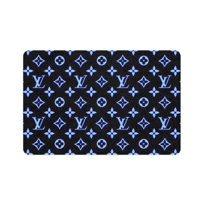 Blue Louis Vuitton Pet Food Mat