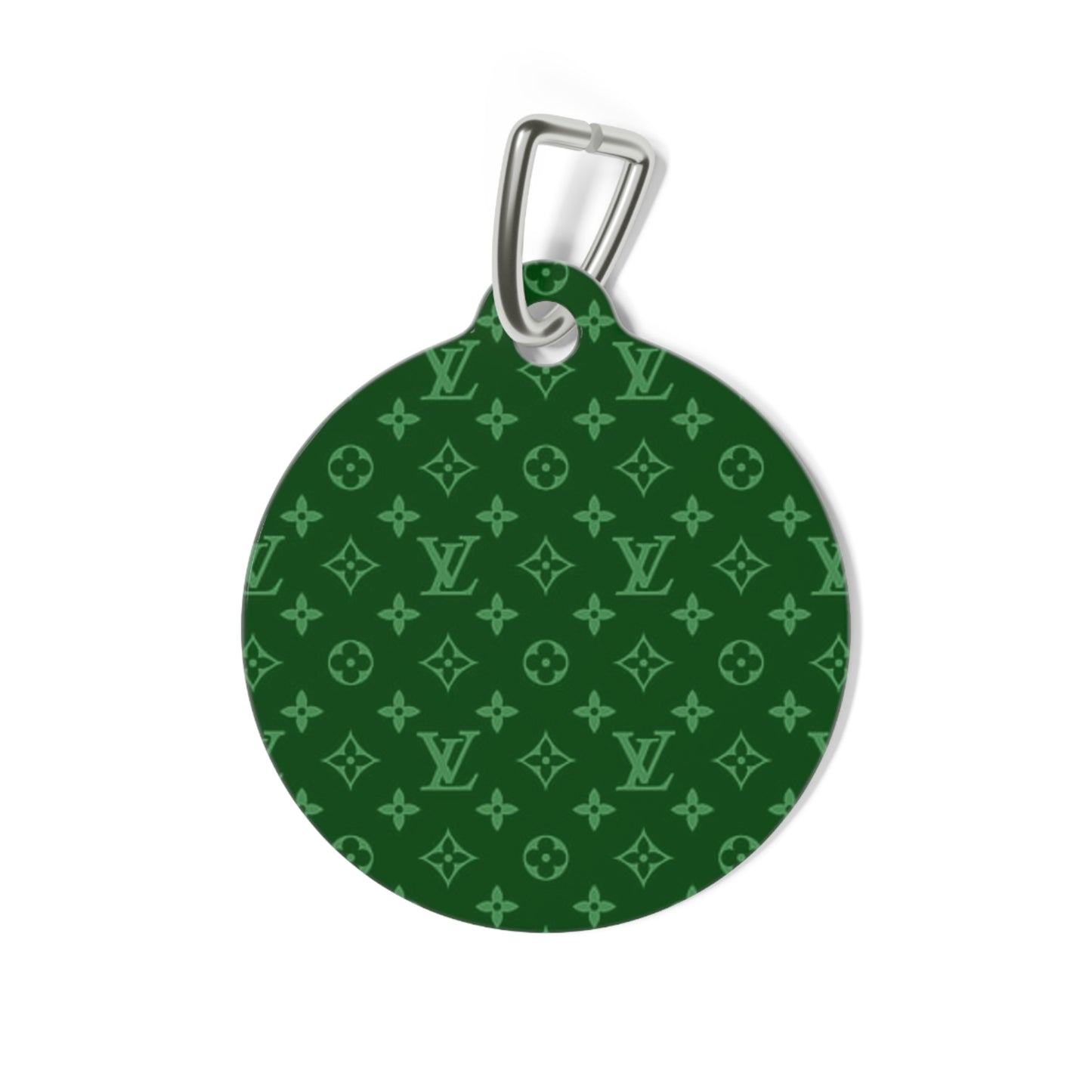 Green Louis Vuitton Pet Tag