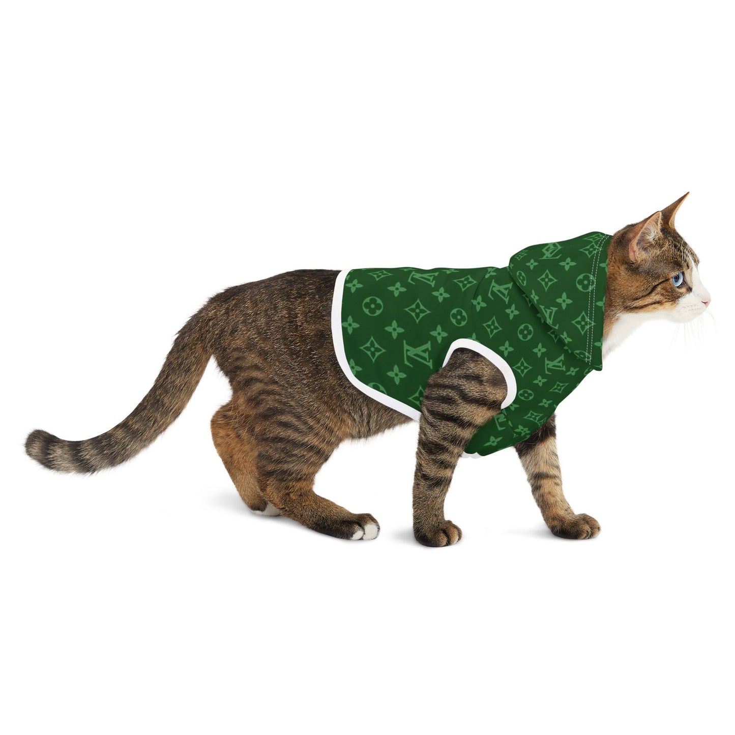 Green Louis Vuitton Pet Hoodie