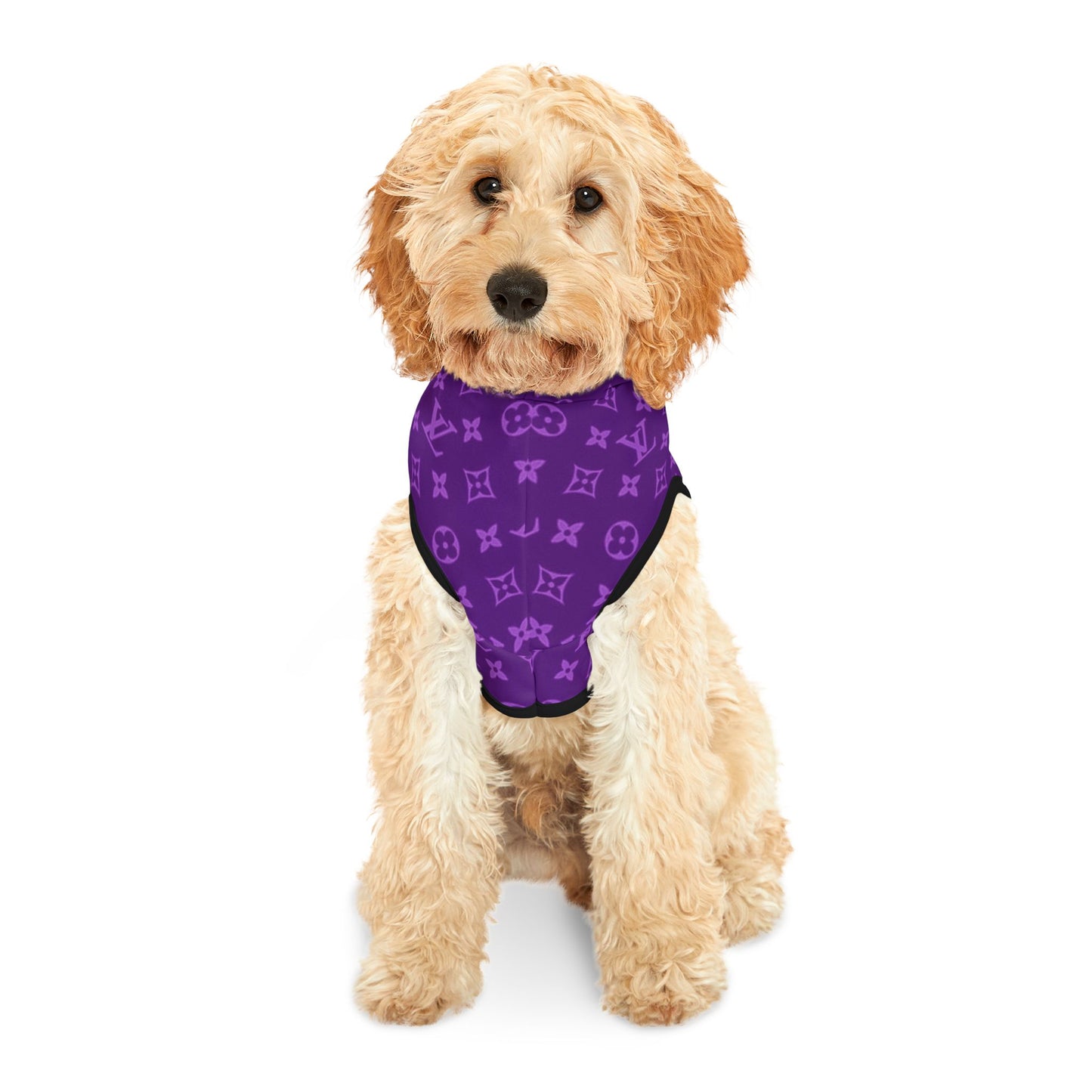 Purple Louis Vuitton Pet Hoodie