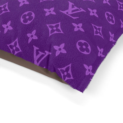 Purple Louis Vuitton Pet Bed