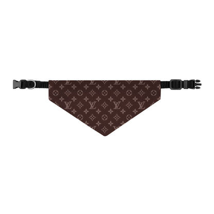 Brown Louis Vuitton Pet Bandana Collar