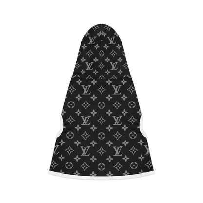 Black Louis Vuitton Pet Hoodie