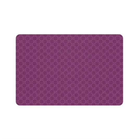 Purple Gucci Pet Food Mat (12x18)