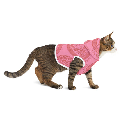 Pink Versace Pet Hoodie