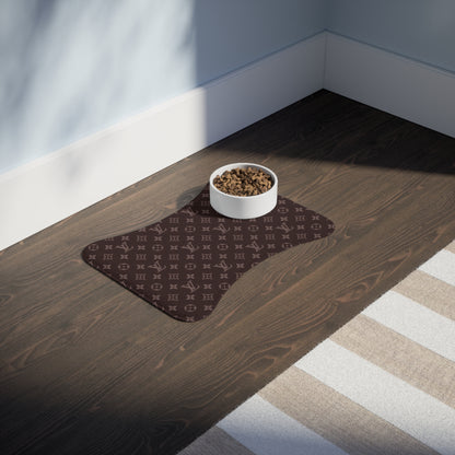 Brown Louis Vuitton Pet Feeding Mats