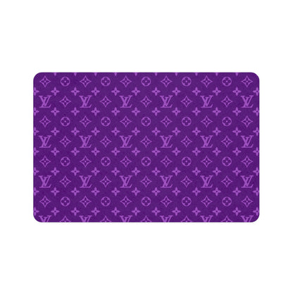 Purple Louis Vuitton Pet Food Mat (12x18)