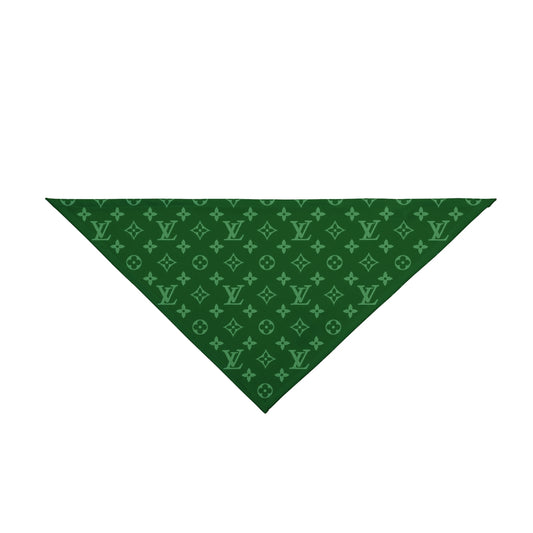 Green Louis Vuitton Pet Bandana