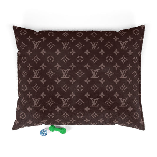 Brown Louis Vuitton Pet Bed