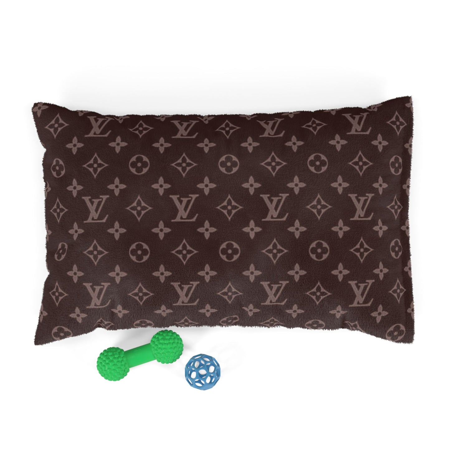 Brown Louis Vuitton Pet Bed